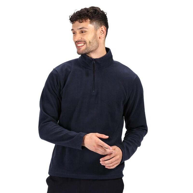 Férfi Micro Zip Neck Fleece Top