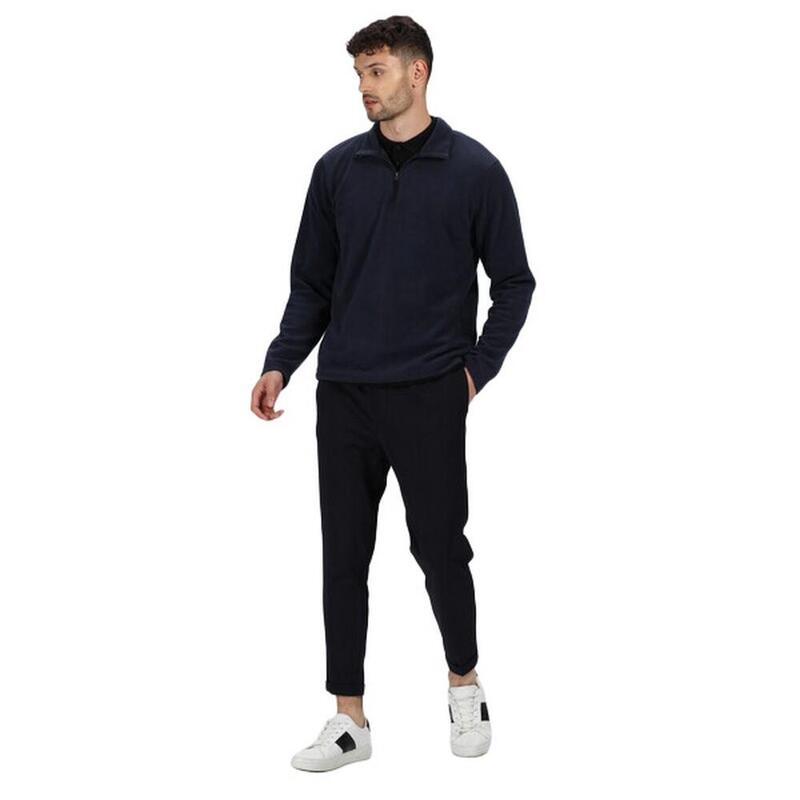 Férfi Micro Zip Neck Fleece Top