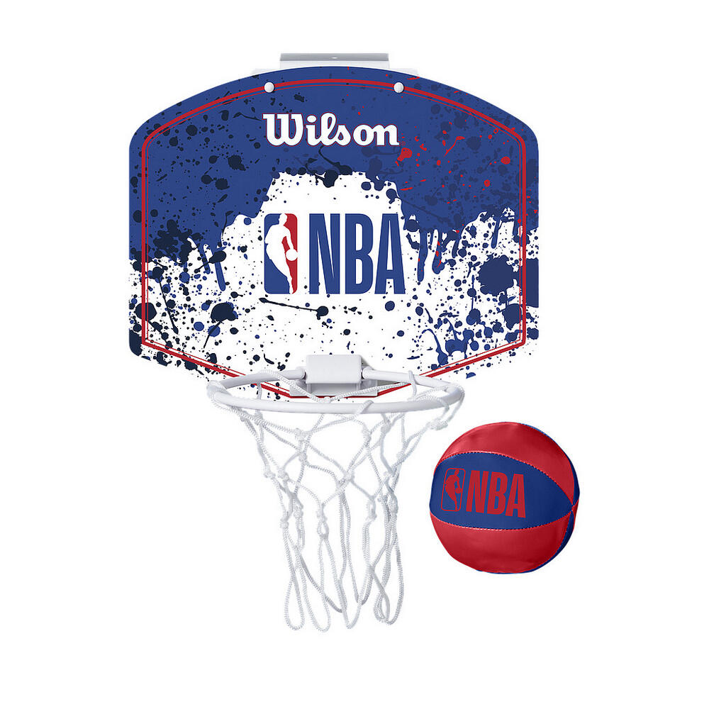 WILSON NBA Set Cesto Minibasket Wilson Bianco Blu Rosso