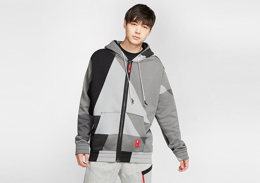 Bluza męska nike kyrie basketball full-zip hoodie black