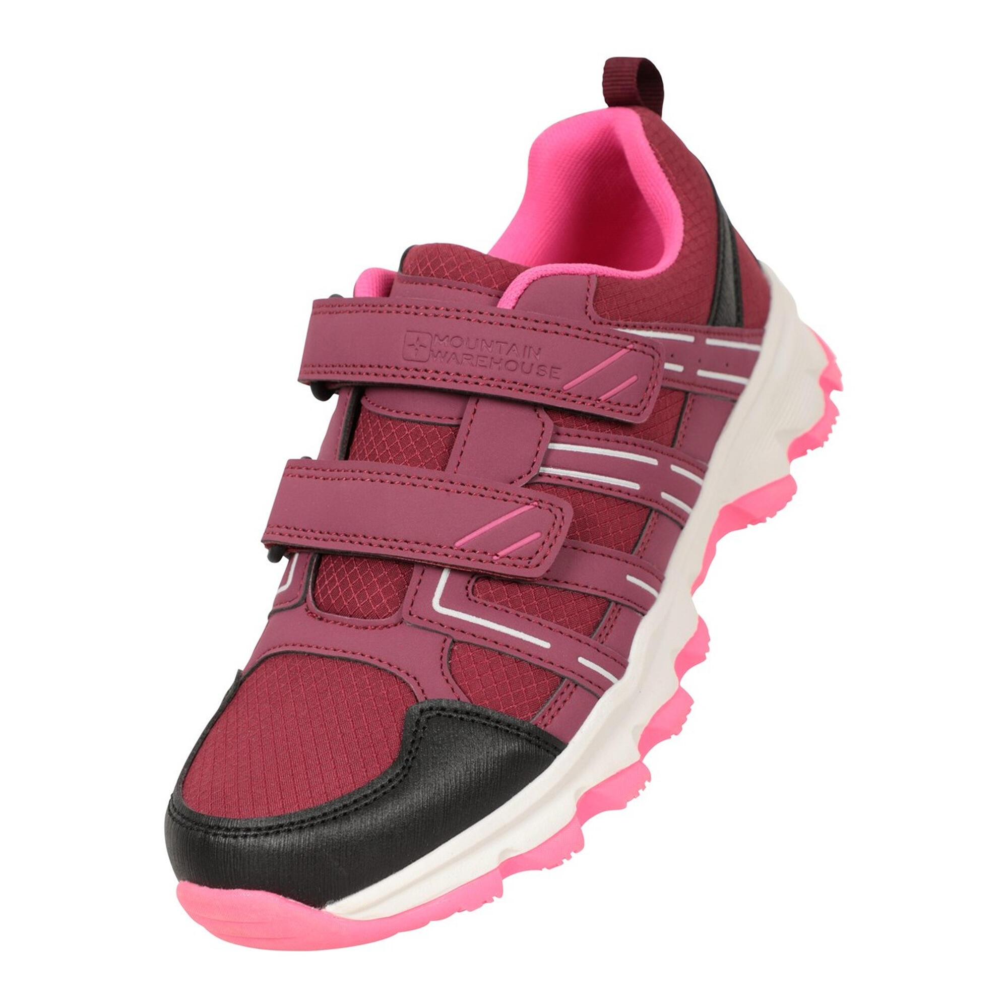 MOUNTAIN WAREHOUSE Childrens/Kids Cannonball Walking Shoes (Berry)