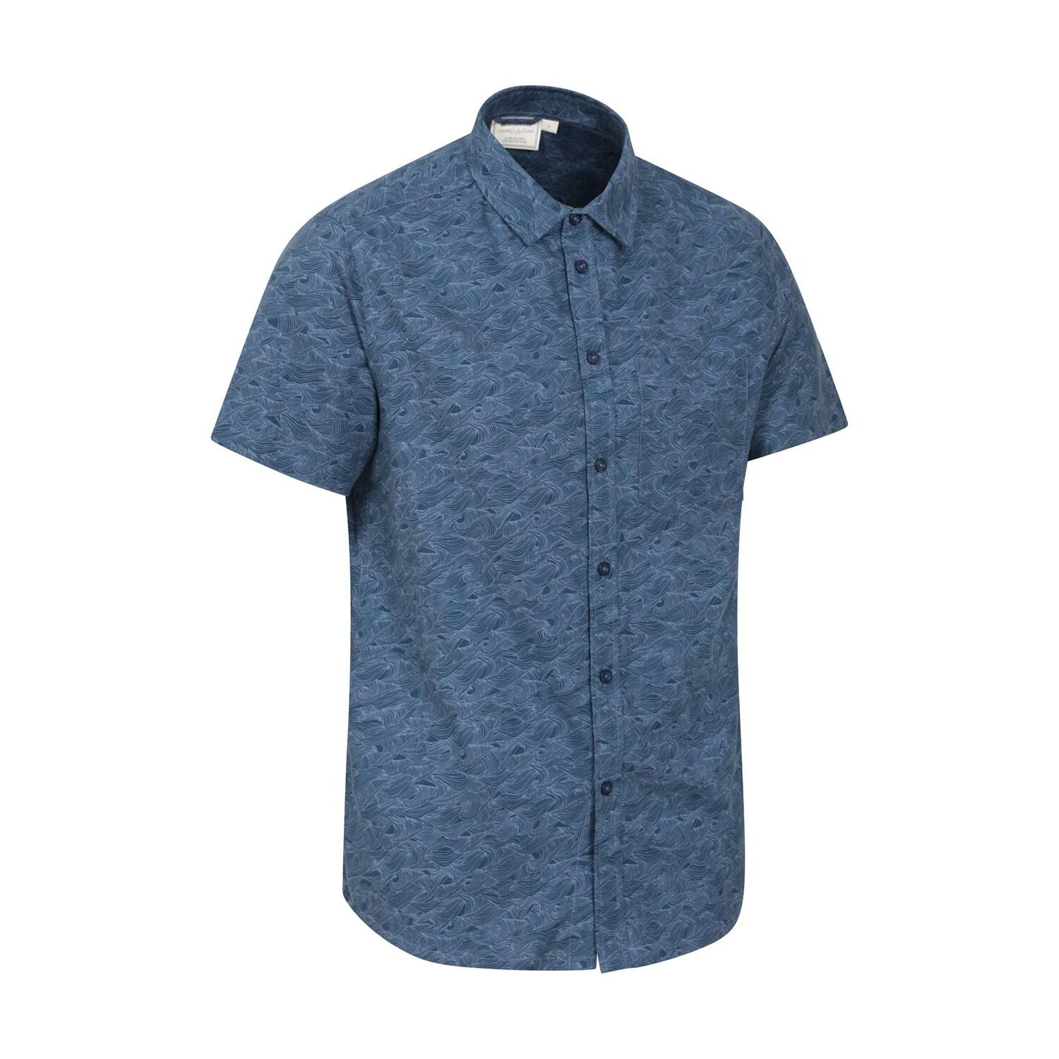 Camicia Onda Maniche Corte Uomo Mountain Warehouse Blu Navy 2/4
