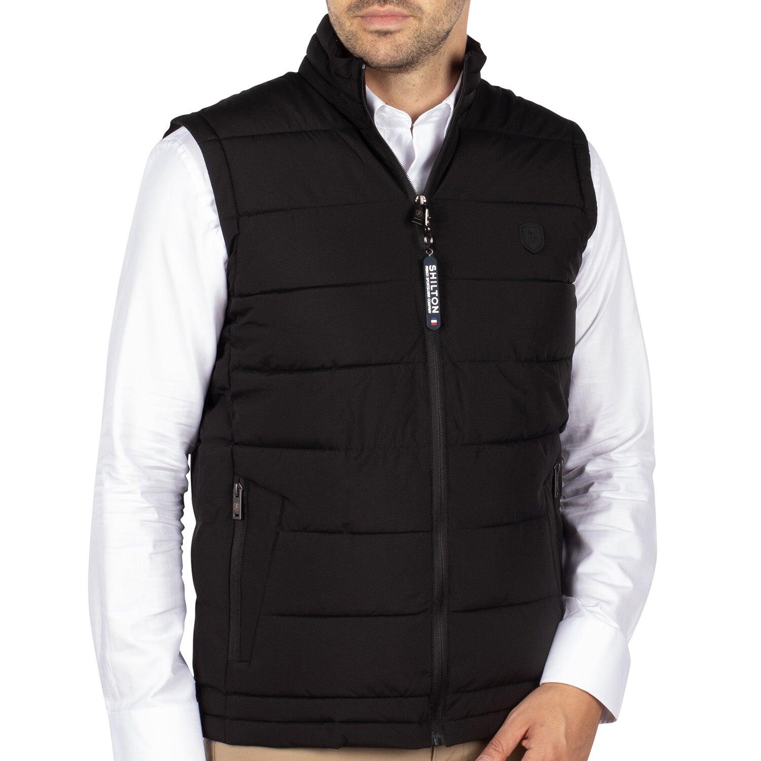 Shilton - Doudoune Sans Manche Patch Homme - Doudoune Duvet - Noir - Decathlon