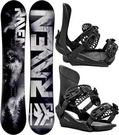 Zestaw Snowboard Raven Lupus + Wiązania Raven King