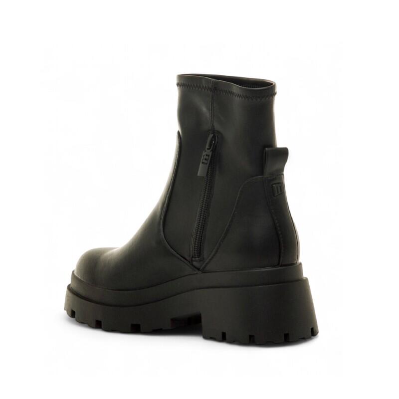 Botines Planos Mujer Mustang  Negro 3/4