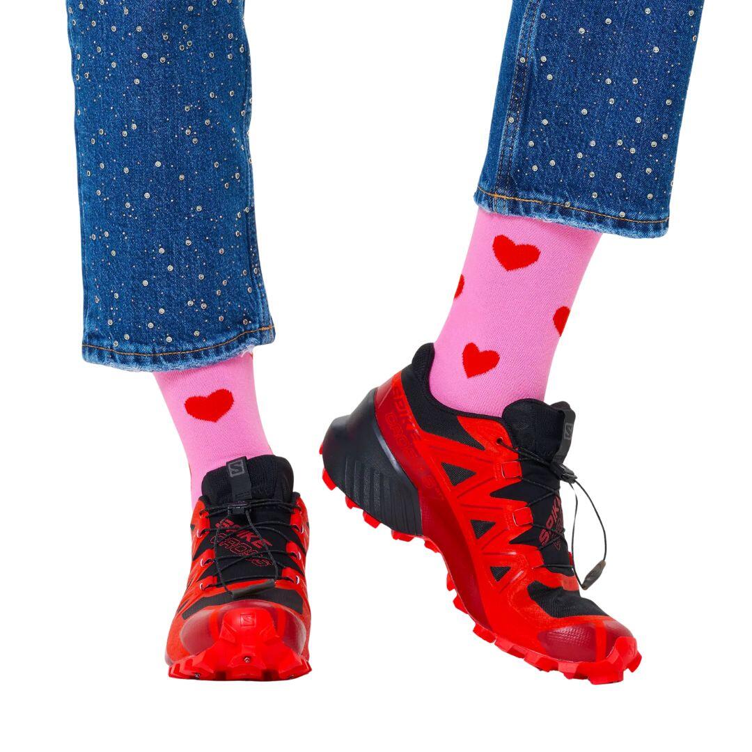 Chaussettes Chaussettes Happy Socks Heart-Rose 2/2
