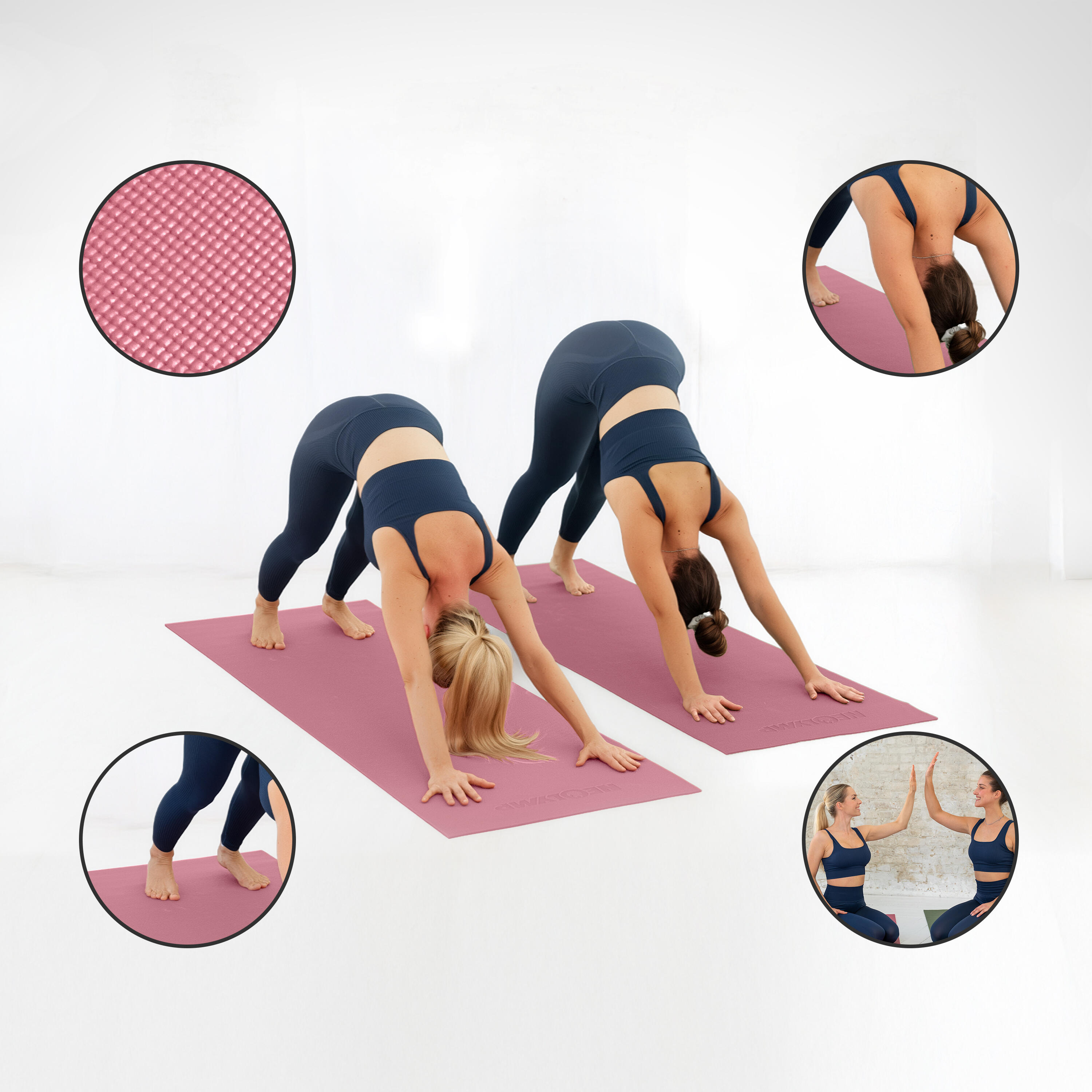 Rutschfeste Yoga- & Fitnessmatte 183x61cm – Gelenkschonend für Pilates & Workout 4/7