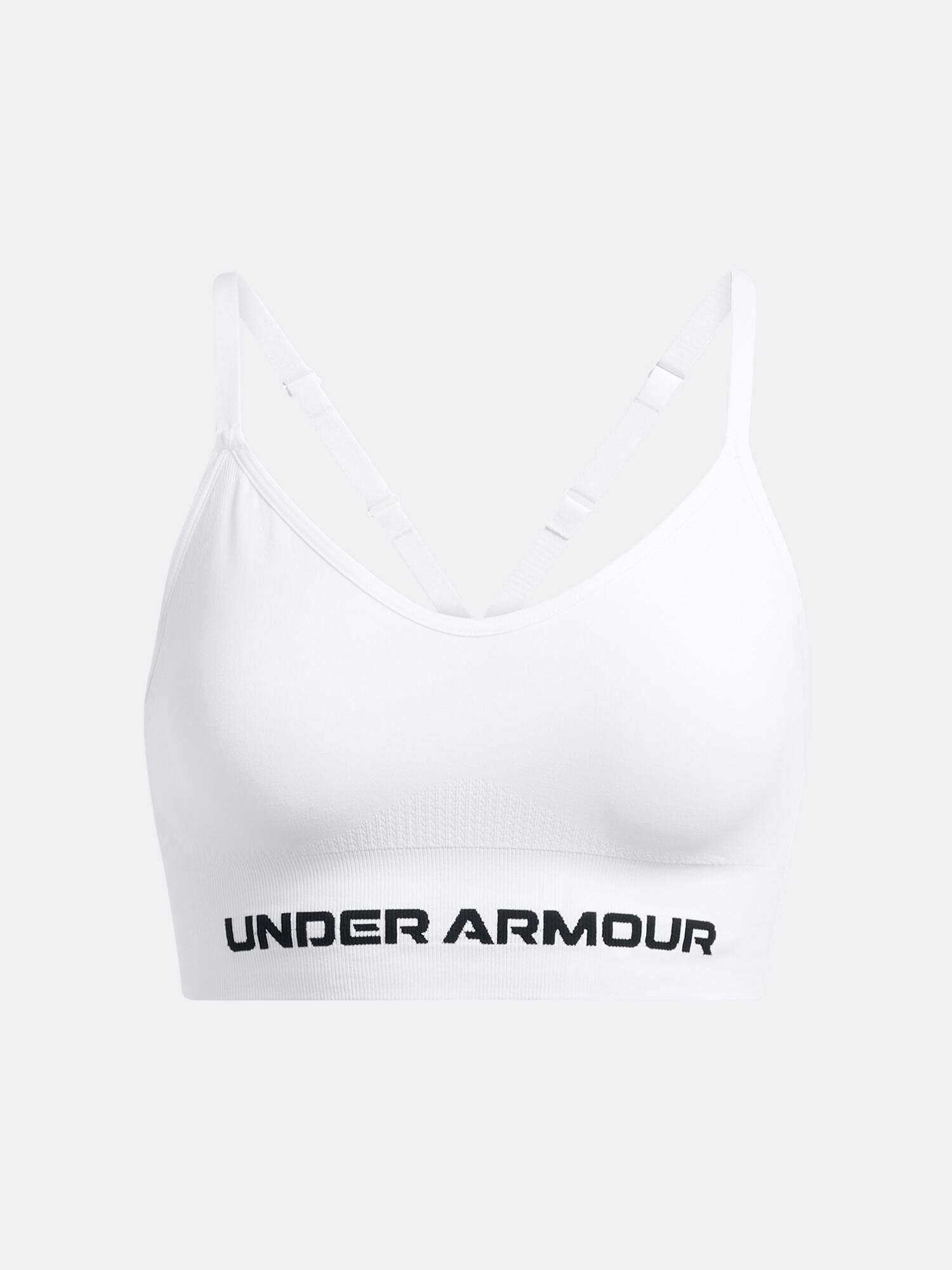 Under Armour Vanish Seamless Low sportbeha wit/zwart 3/5