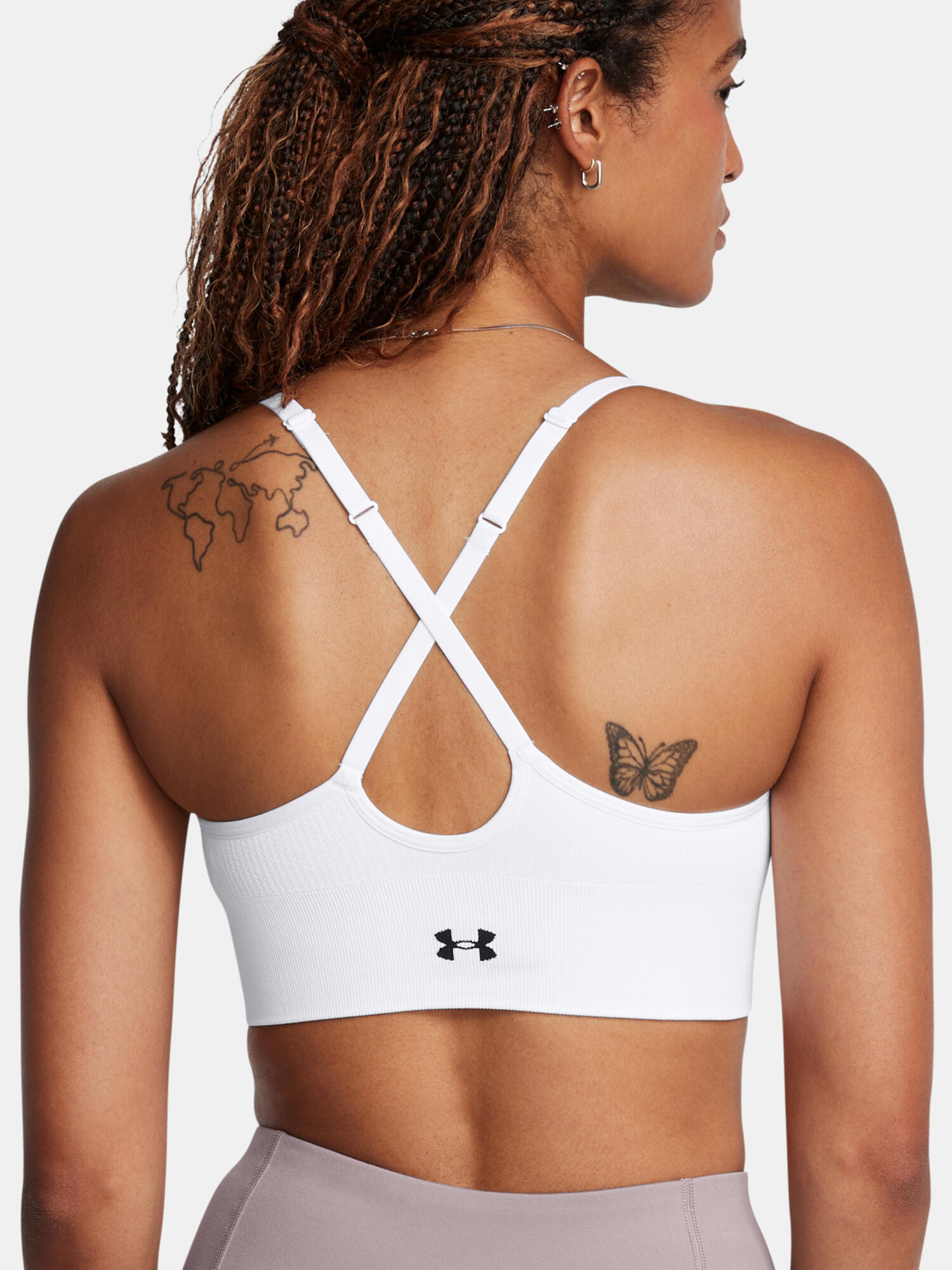Under Armour Vanish Seamless Low sportbeha wit/zwart 2/5