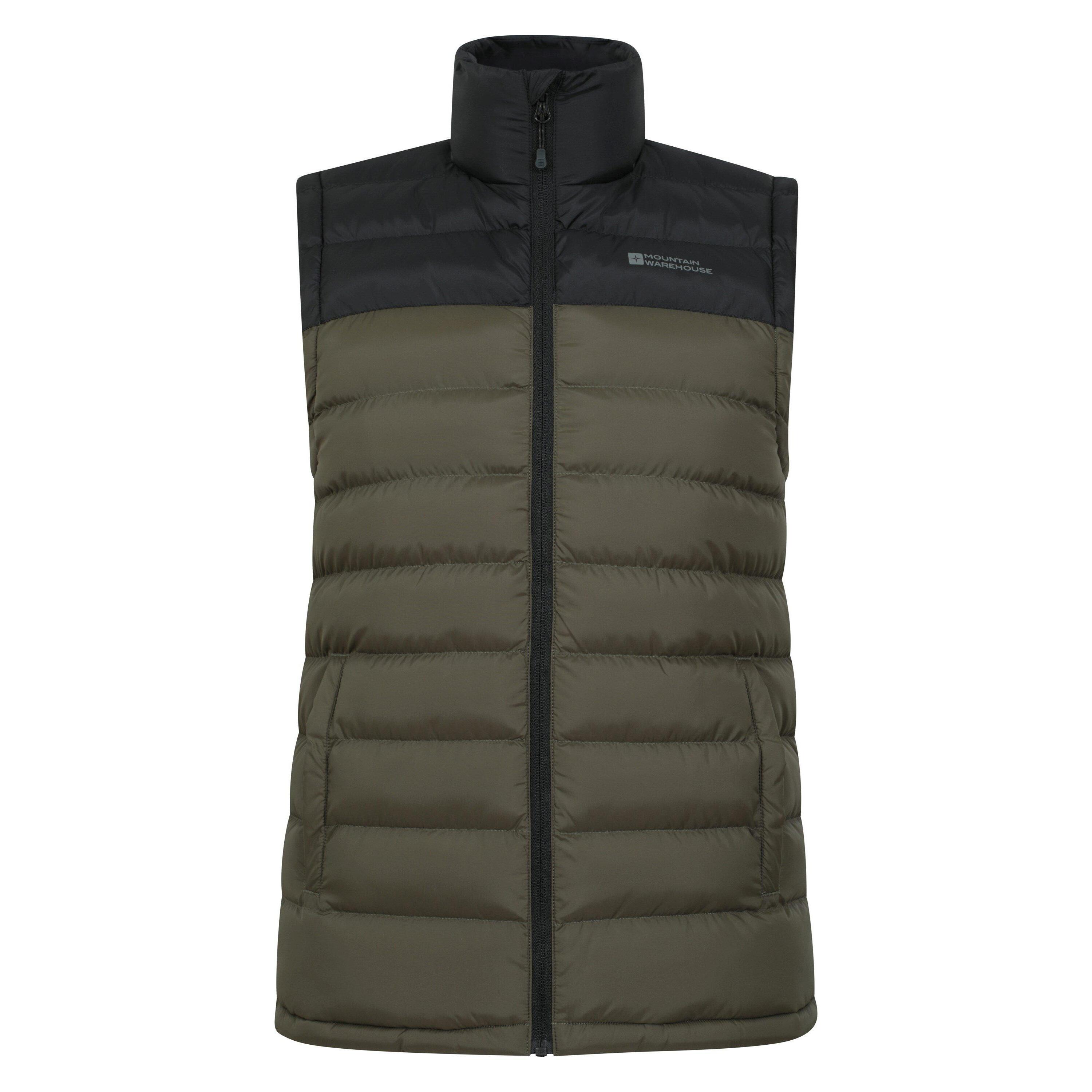MOUNTAIN WAREHOUSE Mens Seasons II Padded Gilet (Khaki Green)