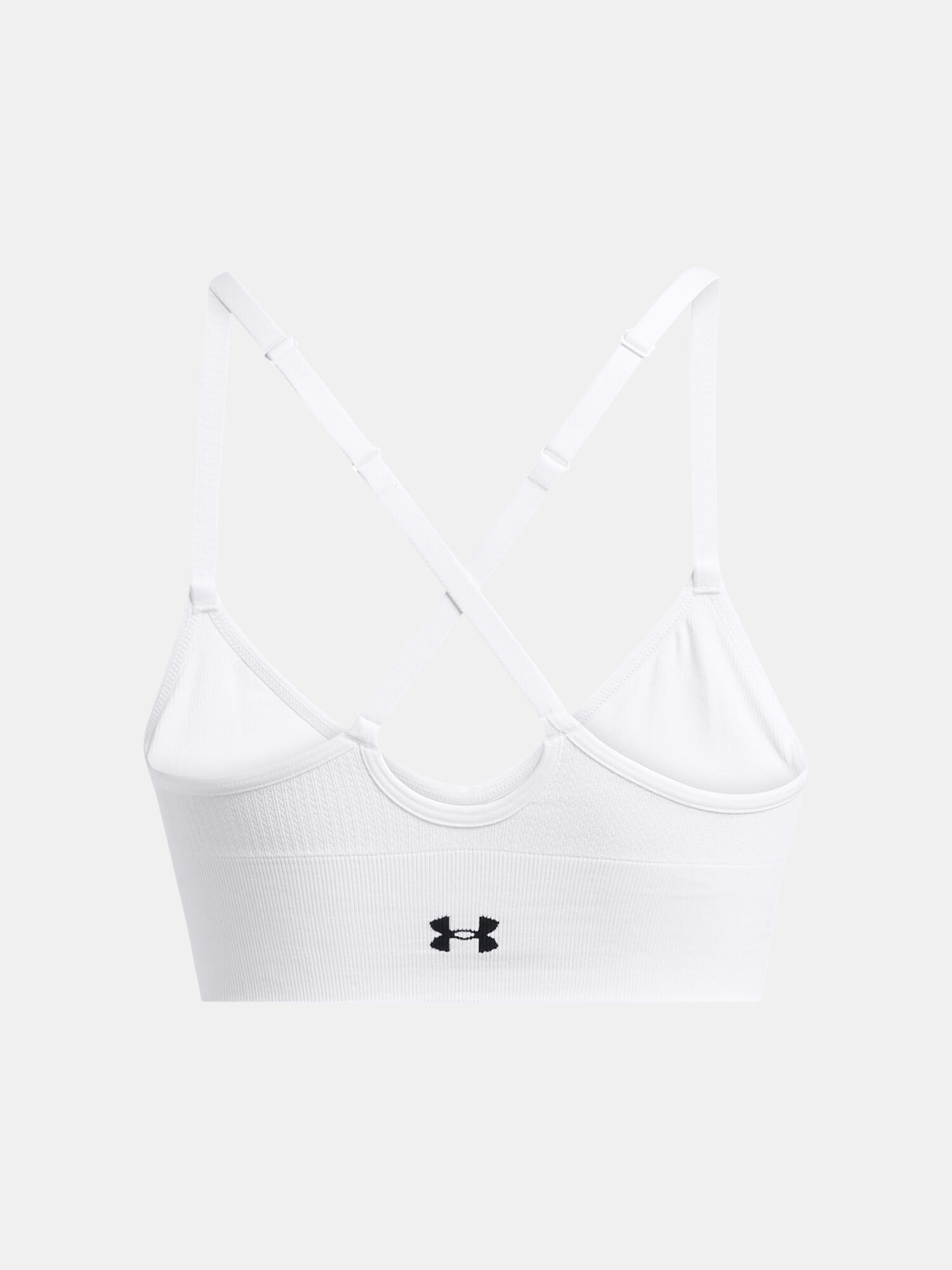 Under Armour Vanish Seamless Low sportbeha wit/zwart 4/5