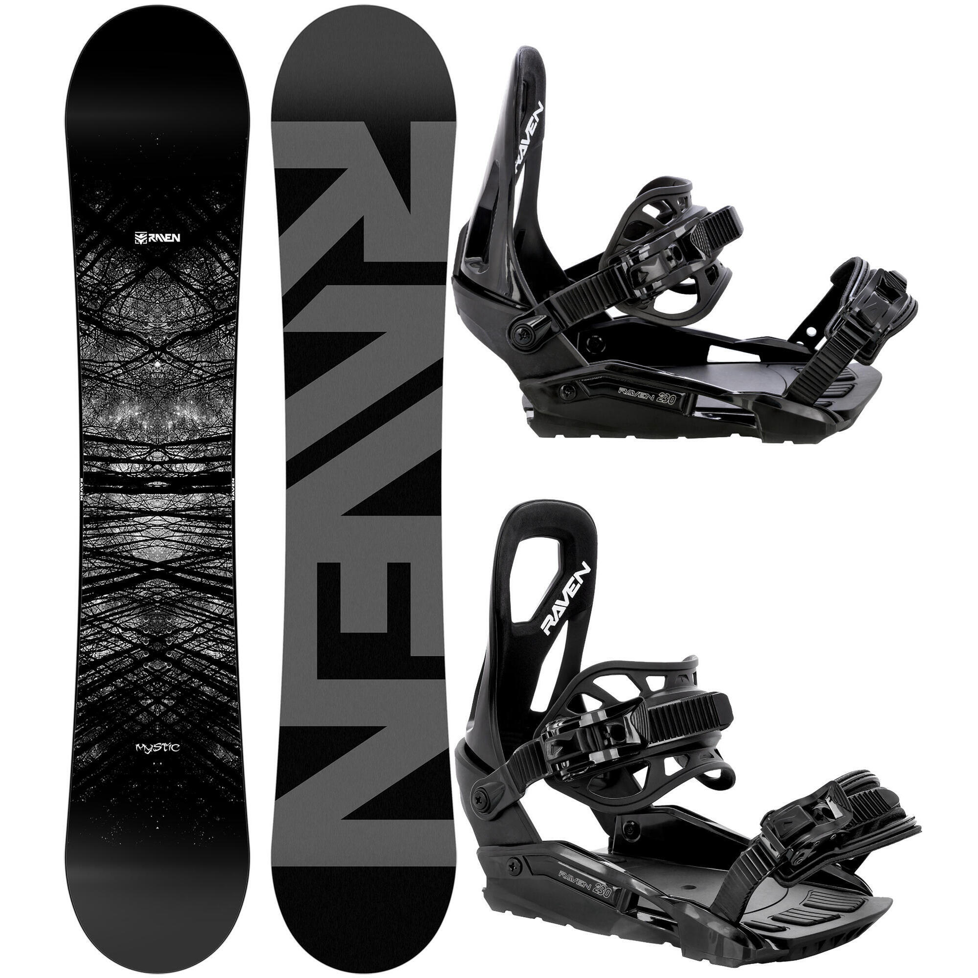 Zestaw Snowboard Raven Mystic + Wiązania Raven S230