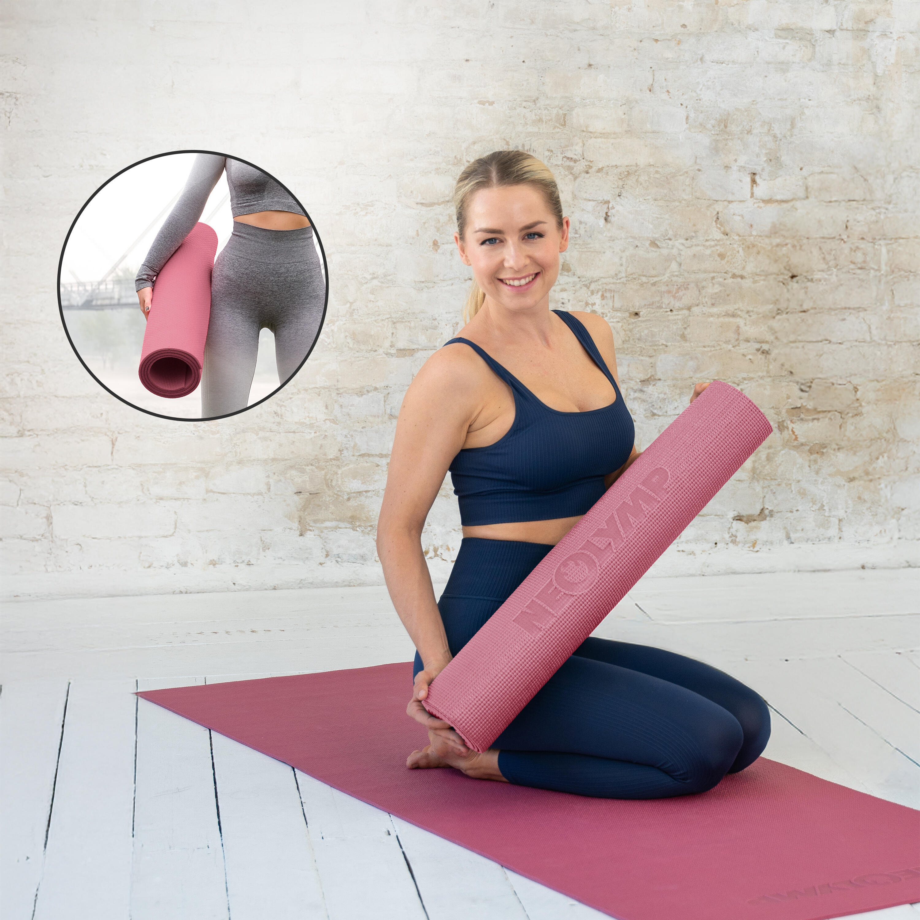 Rutschfeste Yoga- & Fitnessmatte 183x61cm – Gelenkschonend für Pilates & Workout 7/7