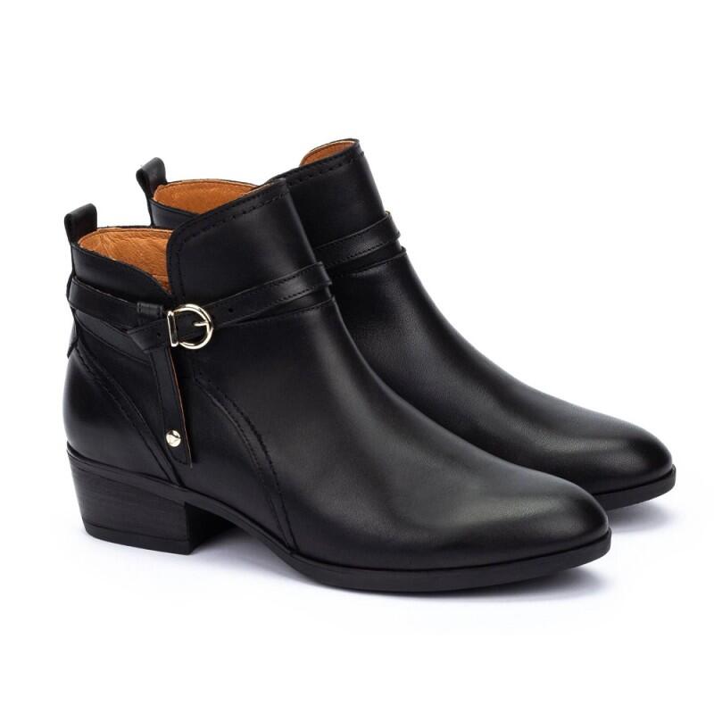 Botines Planos Mujer Pikolinos W1u-8901 Negro 1/4