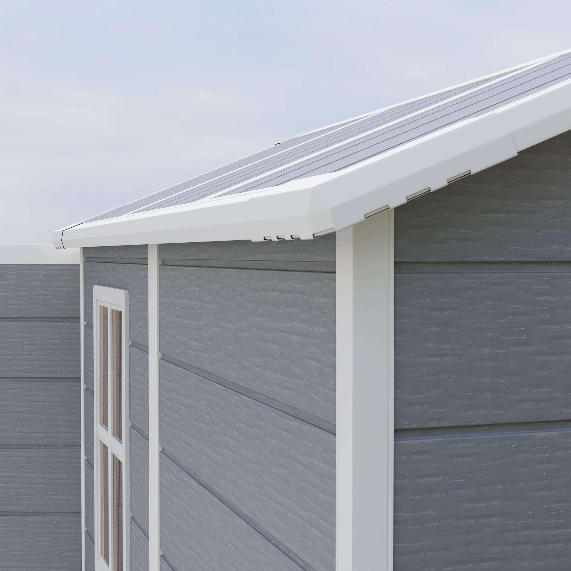 Outsunny Abrigo de Exterior 2,1 m² 131x186x198 cm Abrigo de Exterior 4/5
