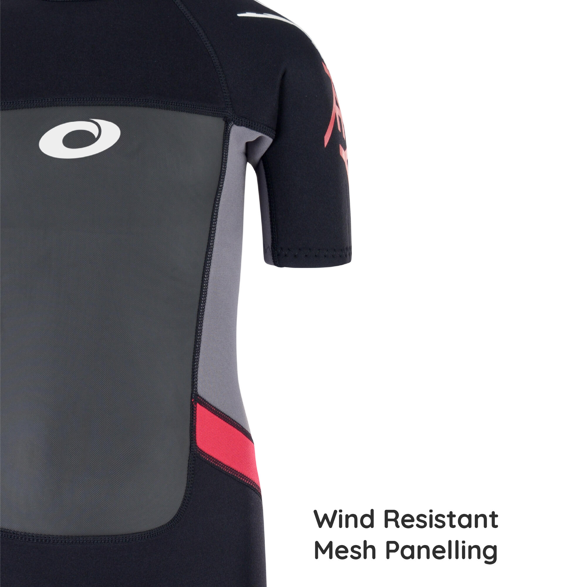 Osprey Kids Shorty Origin 3mm Wetsuit | Short Sleeve Wetsuit, Red 6/6
