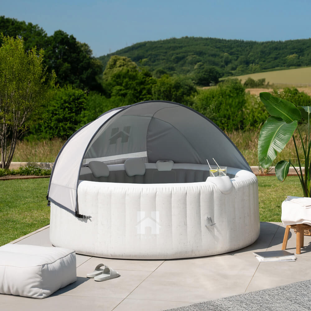 Spa gonflable extérieur SPLASH Ø208 cm, 6 pers., avec accessoires et toit 2/7