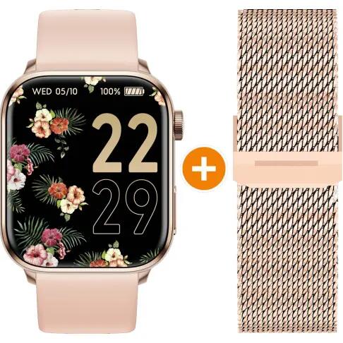 Ice Watch - Montre Connectée Ice Smart 2.0 Rectangulaire Avec 2 Bracelets Milana - Montre Connectée - Rose - Taille Unique - Decathlon