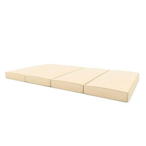 Bambini Ginnastica Materassino Pieghevole 4 Sezioni 200x100x10 cm Kometa Grigio