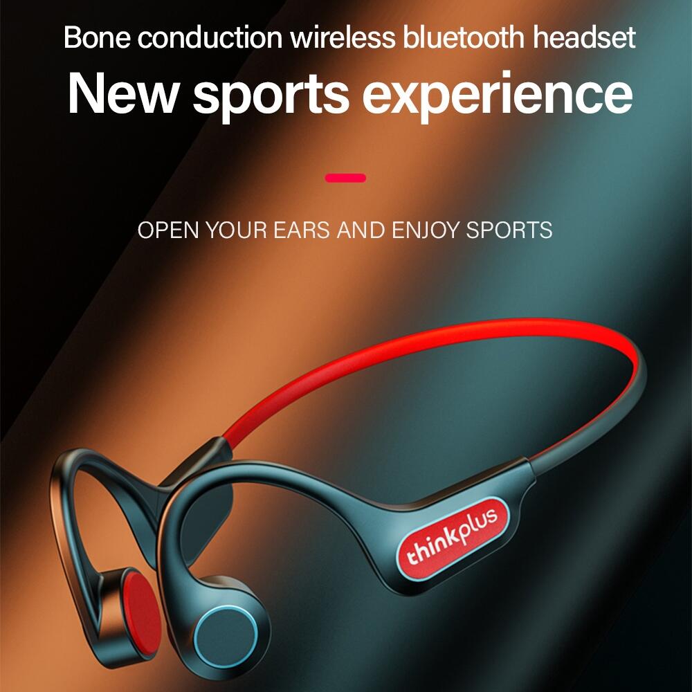 Lenovo X3 Pro fones Bluetooth 5.3 condução óssea c/ microfone preto 3/7