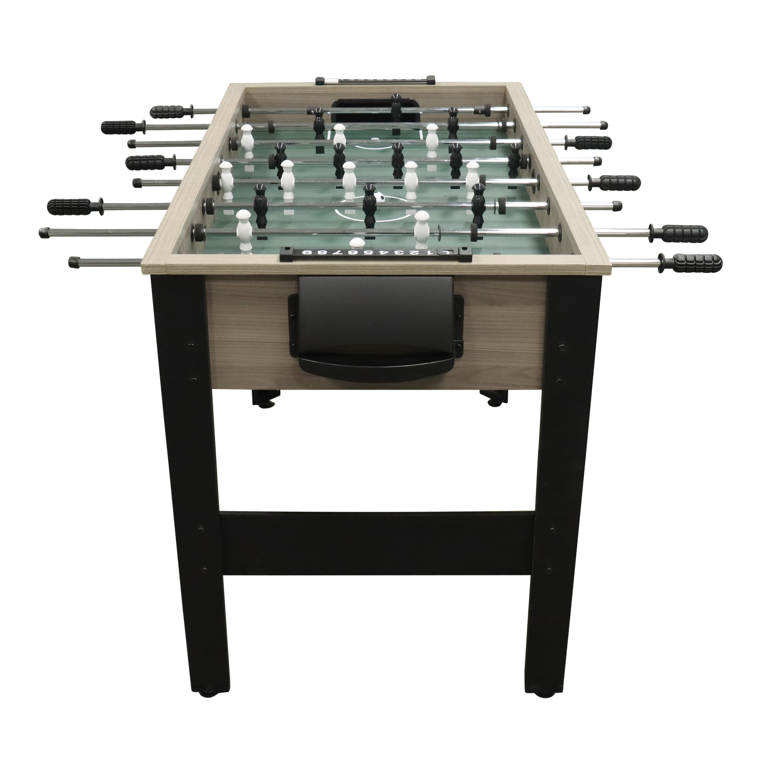 Table de Babyfoot Spin Kick | Accessoires inclus, Chêne/Noir 4/7