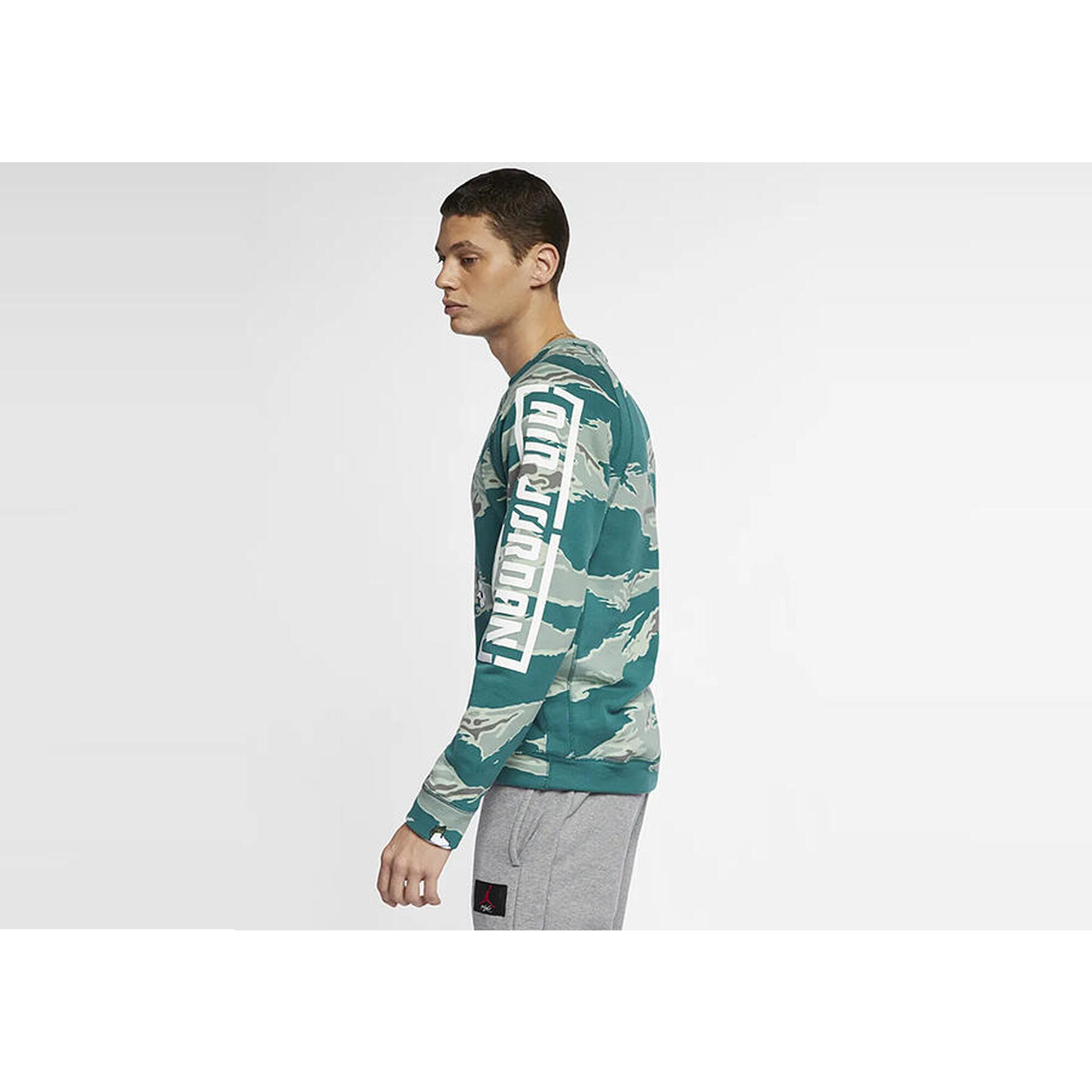 Bluza męska nike air jordan all star weekend city of flight fleece crew camo