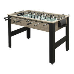 Table de Babyfoot Spin Kick | Accessoires inclus, Chêne/Noir