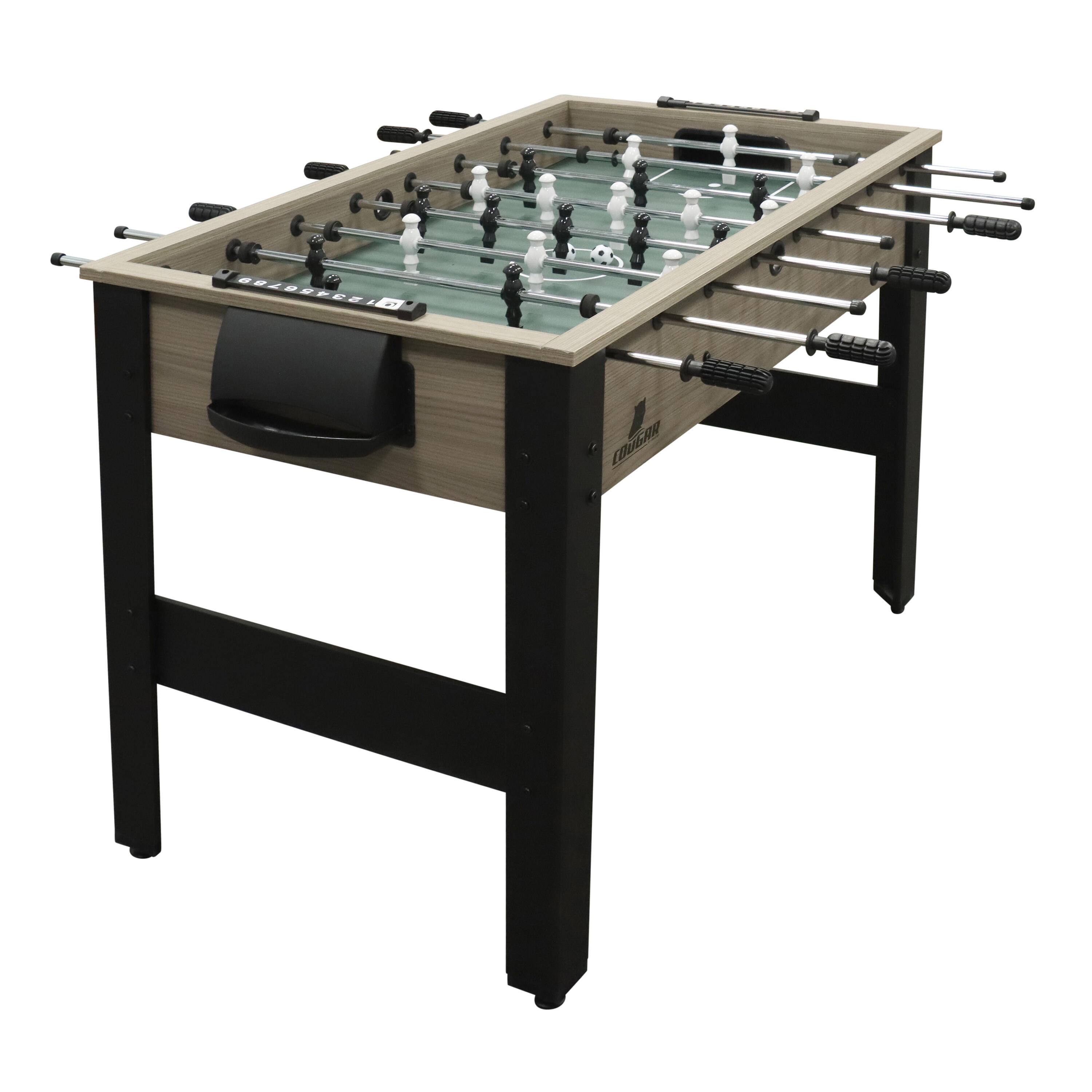 Table de Babyfoot Spin Kick | Accessoires inclus, Chêne/Noir 5/7