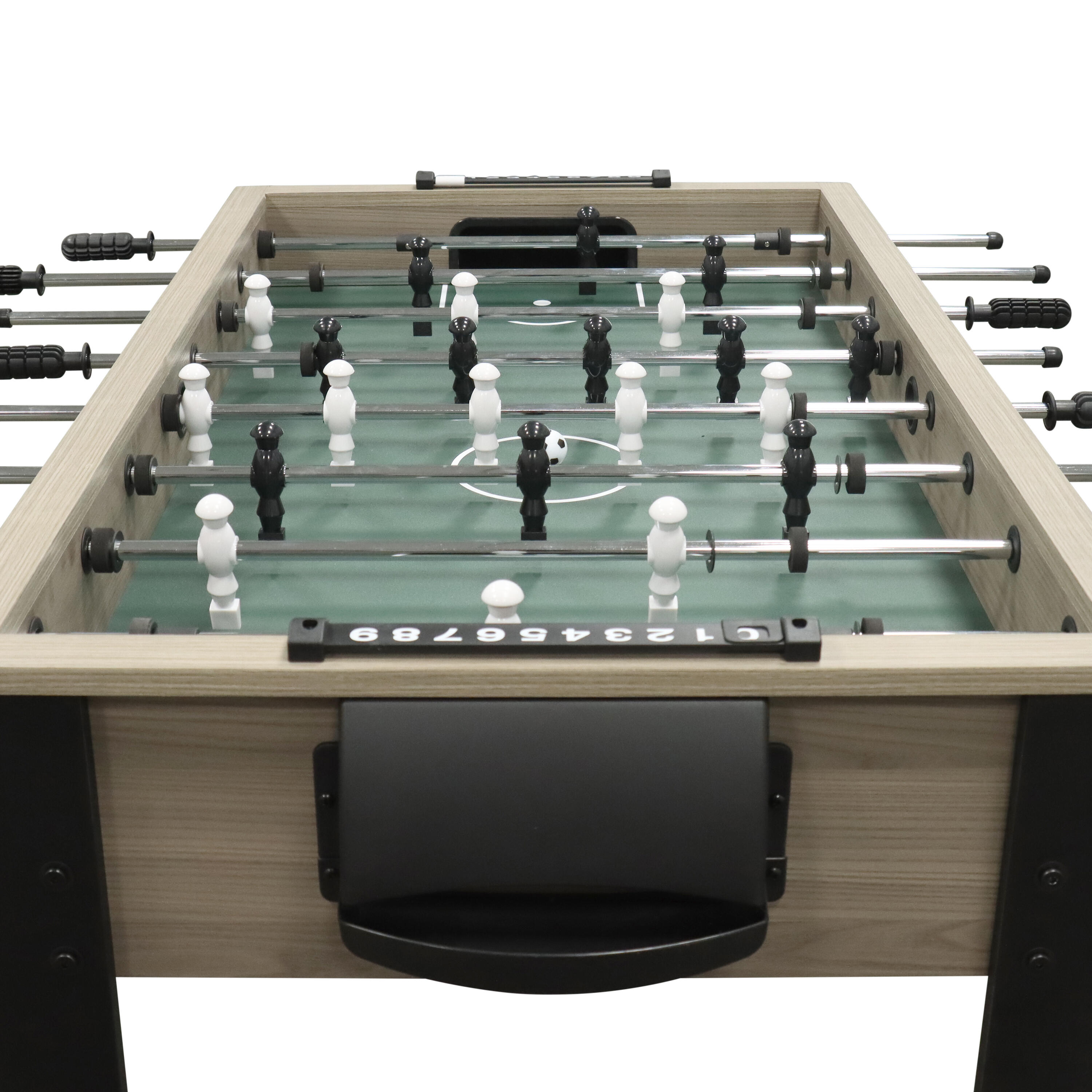 Table de Babyfoot Spin Kick | Accessoires inclus, Chêne/Noir 7/7