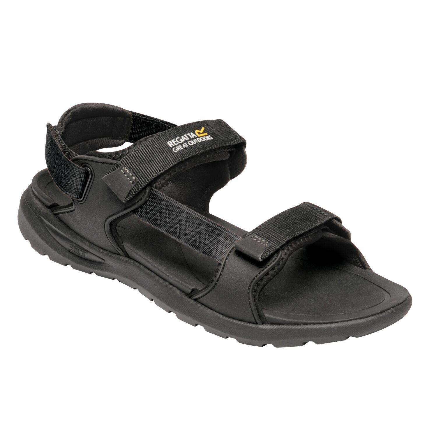 Mens Marine Web Sandals (Black) 1/5