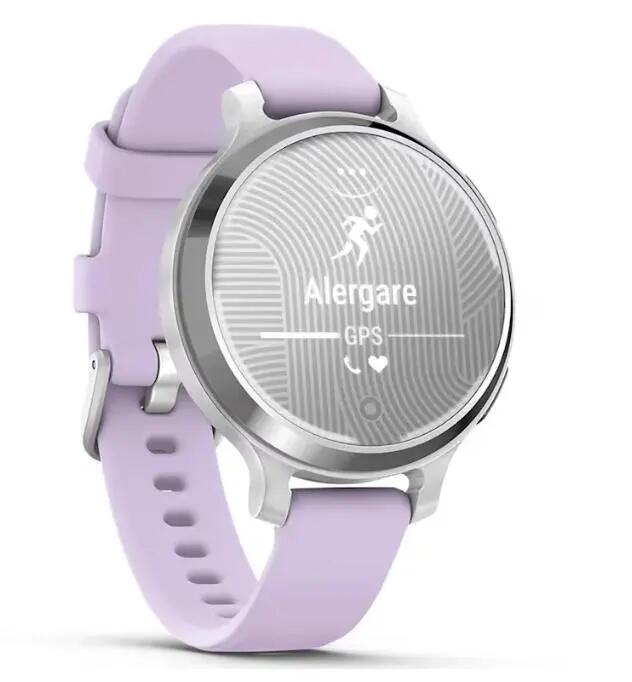 Ceas activity tracker Garmin Lily 2 Active, curea silicon, GPS (Roz) 3/6