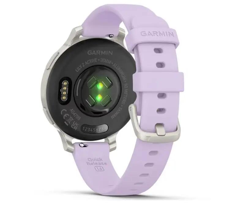 Ceas activity tracker Garmin Lily 2 Active, curea silicon, GPS (Roz) 6/6