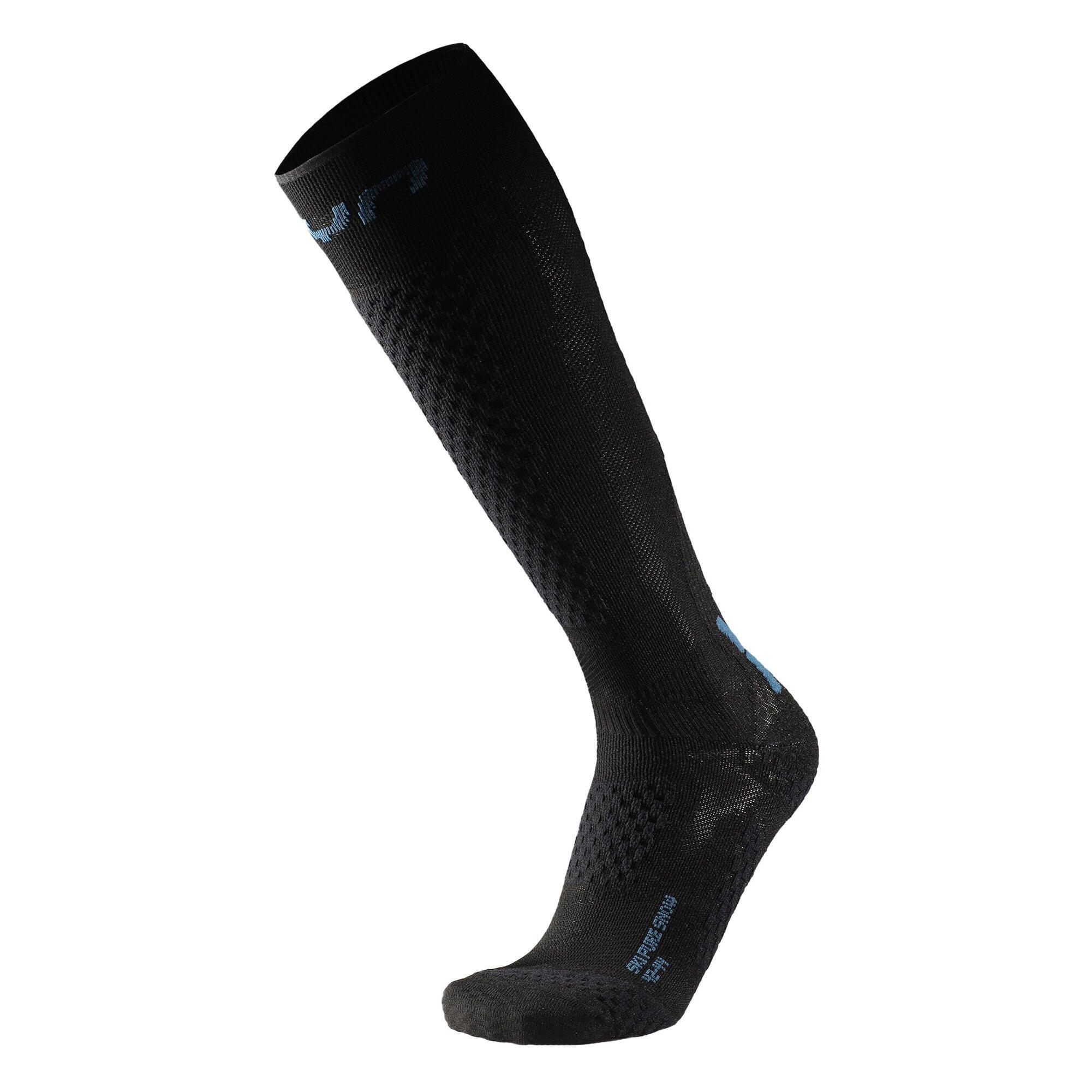 Uyn - Chaussettes Hommes Pack De 1 Stretch-ski One Pure Snow Socks - Chaussettes - Noir - 39/42 - Decathlon