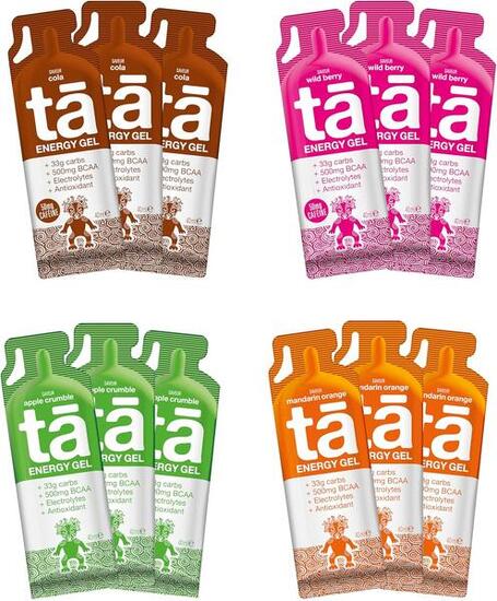 TA ENERGY - Gel Énergétique x12 - Energie, Sodium, 500mg BCAA - 133Kcal