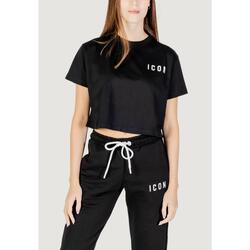 t-shirt crop top FEMME NOIR