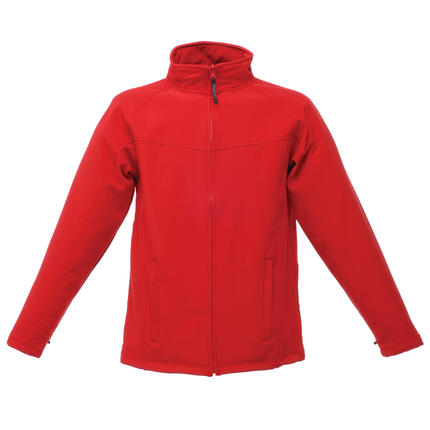 Uproar Veste softshell coupevent Homme (Rouge classique/Gris)