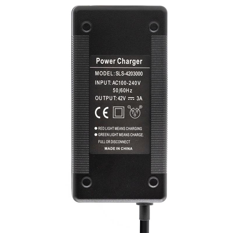 Cargador 36v (salida 42v) 3A conector DC 8mm 2/3