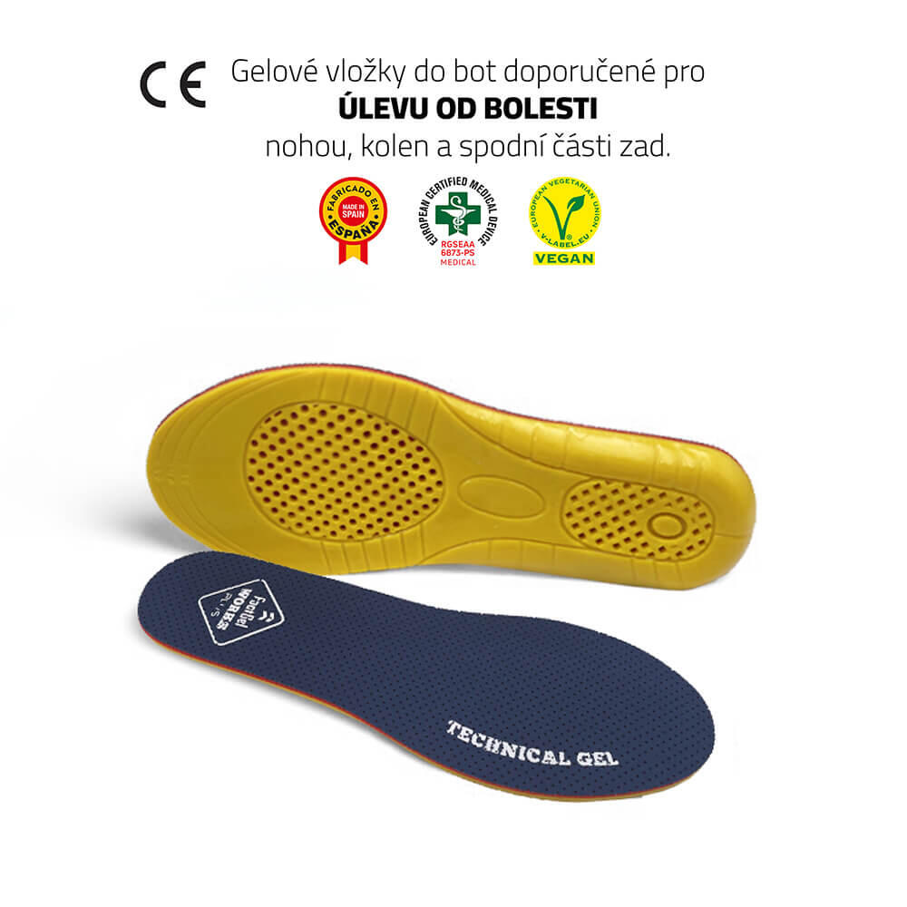 Vložky do bot FOOTGEL WORKS PLUS 3/3