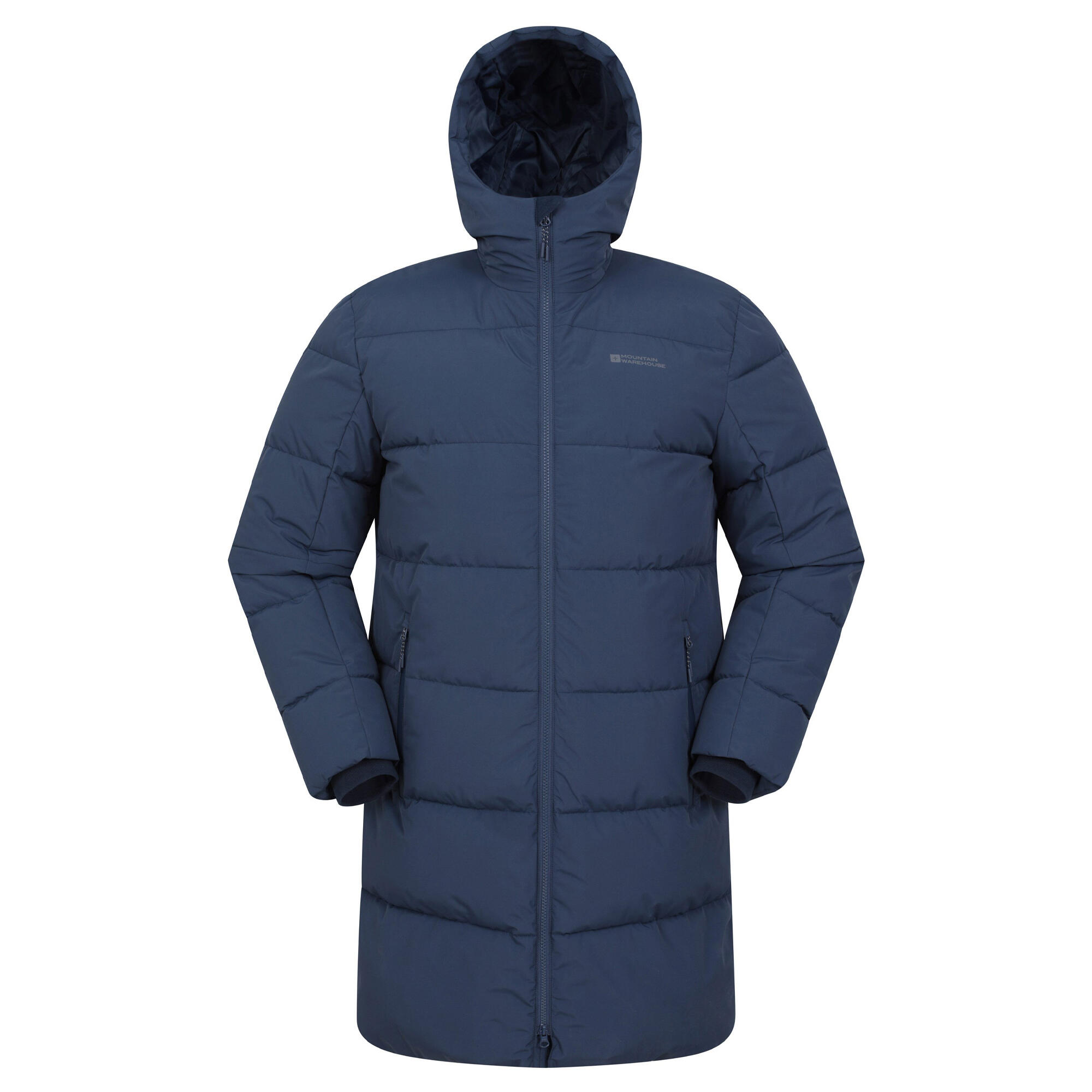 MOUNTAIN WAREHOUSE Giacca Imbottita Linea Lunga Uomo Mountain Warehouse Vortex Blu Navy