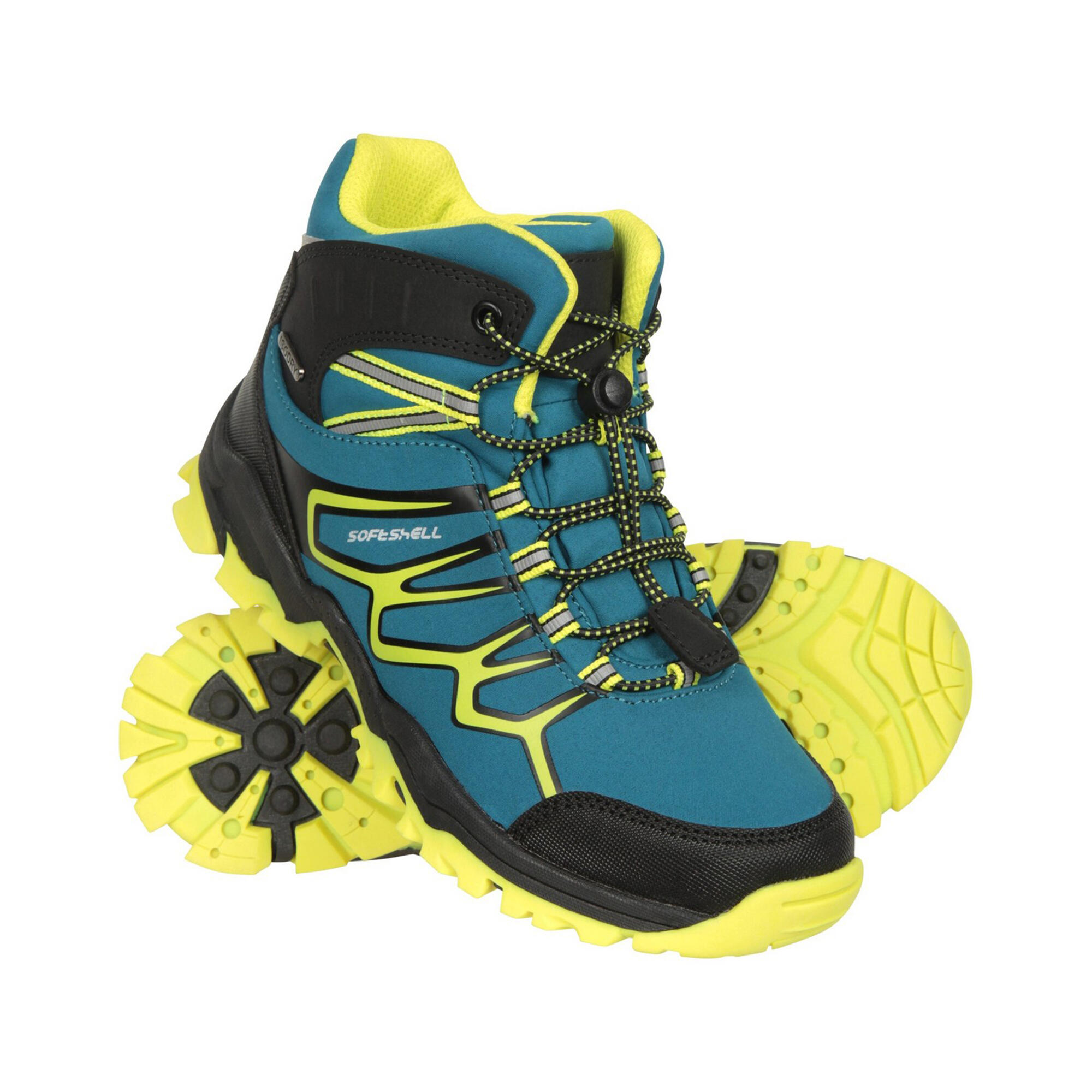 Wanderstiefel, Softshell Kinder Helles Aquamarin 4/4
