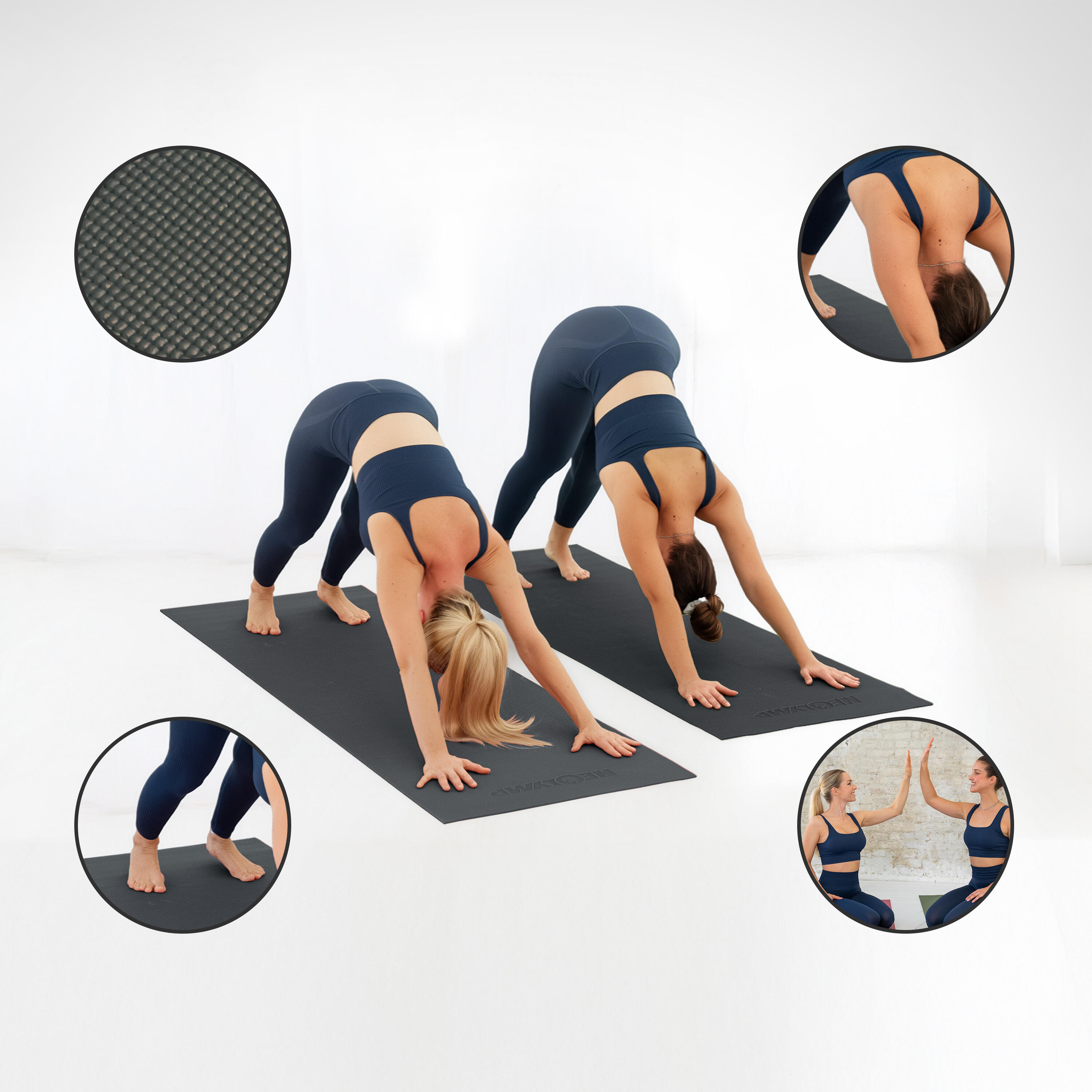 Rutschfeste Yoga- & Fitnessmatte 183x61cm – Gelenkschonend für Pilates & Workout 4/7