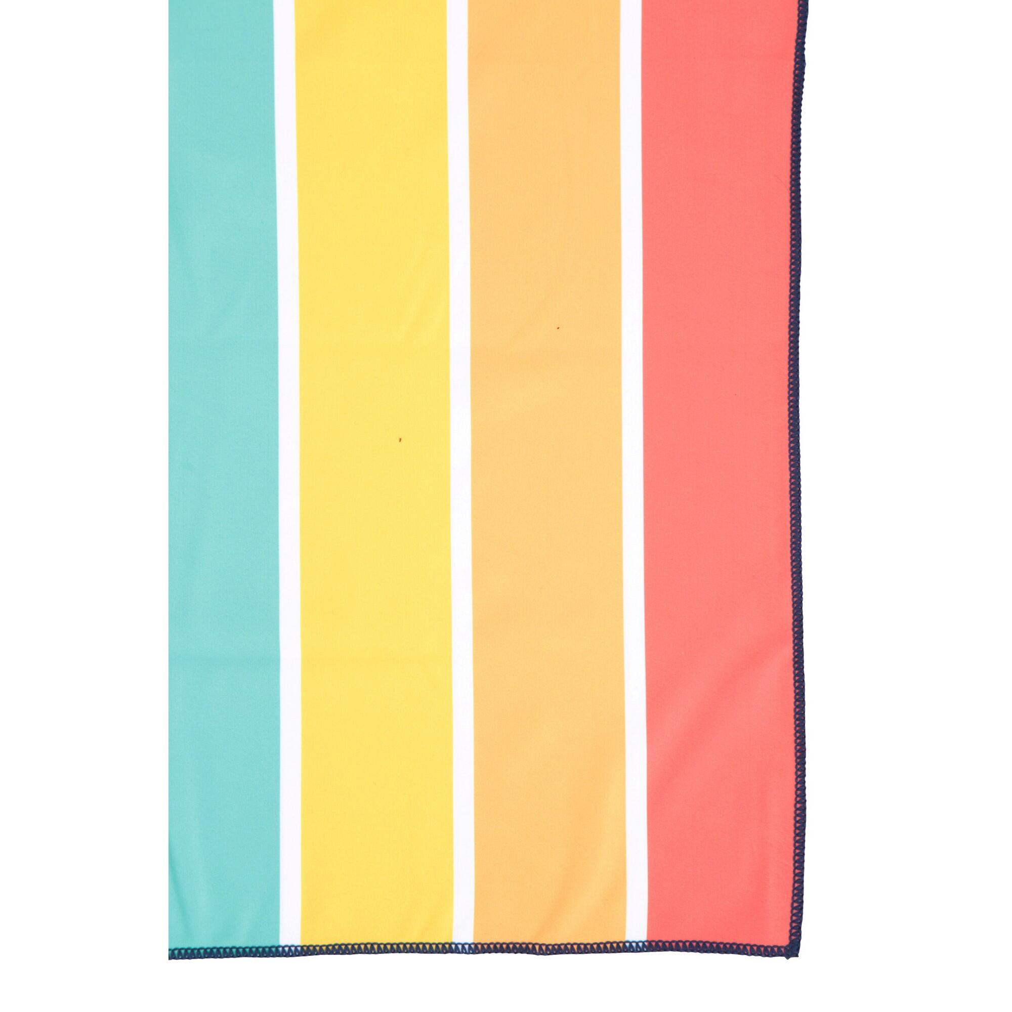 Badetuch, Microfaser, Regenbogen Damen und Herren Bunt 3/3