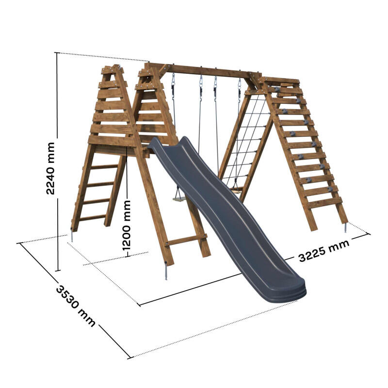 Aire de jeux pour enfants avec toboggan Isis 4/5
