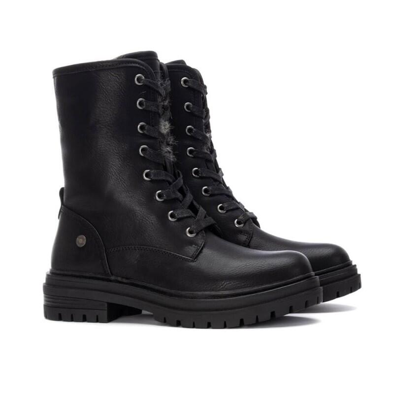 Botines Planos Mujer Refresh  Negro 2/4