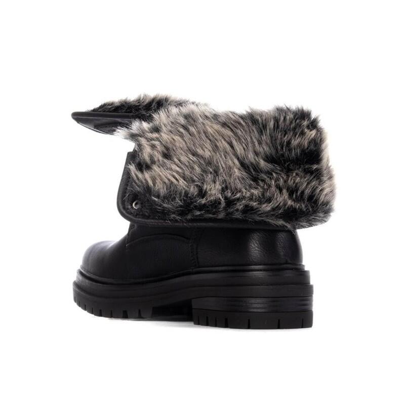 Botines Planos Mujer Refresh  Negro 4/4