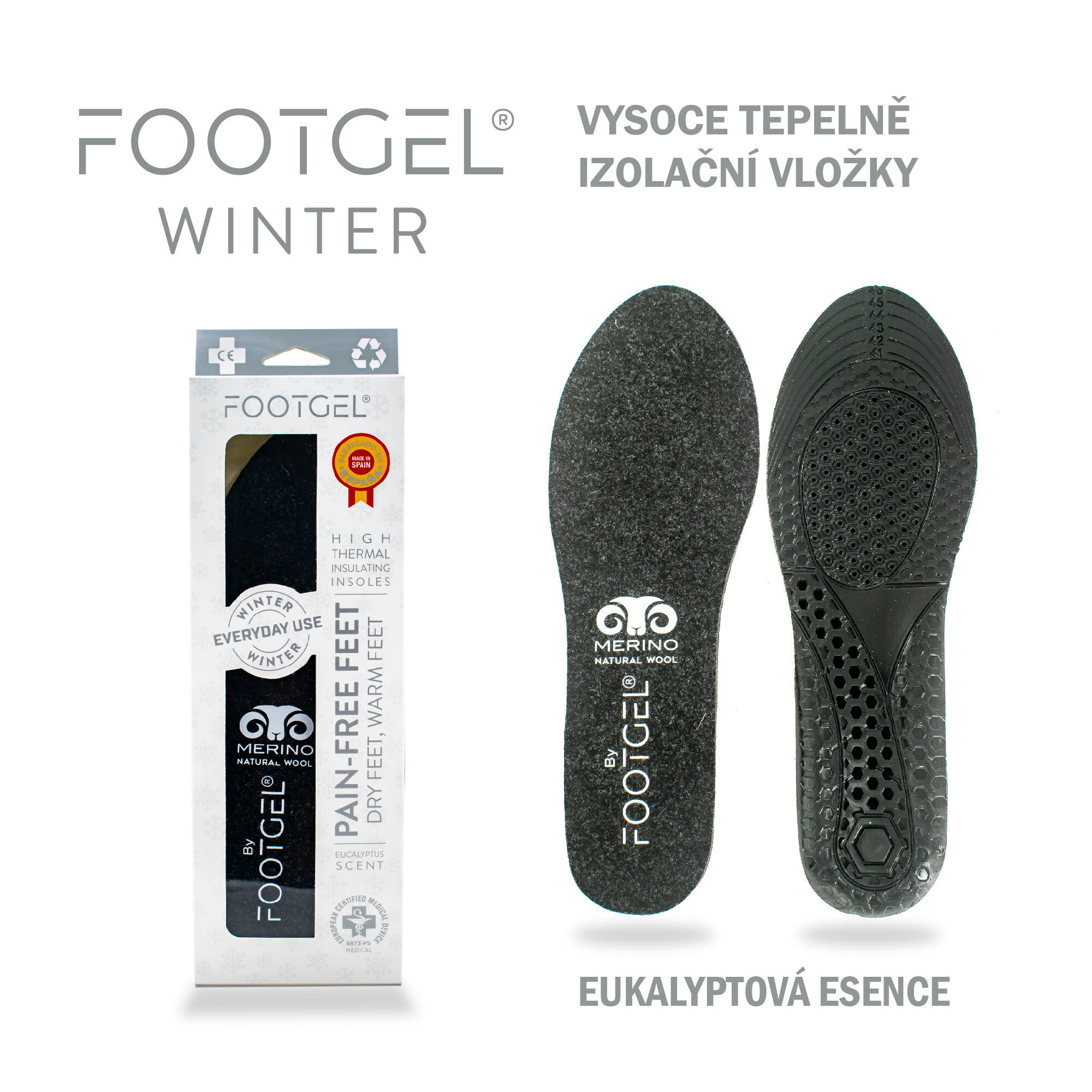 Vložky do bot FOOTGEL URBANWINTER 3/5