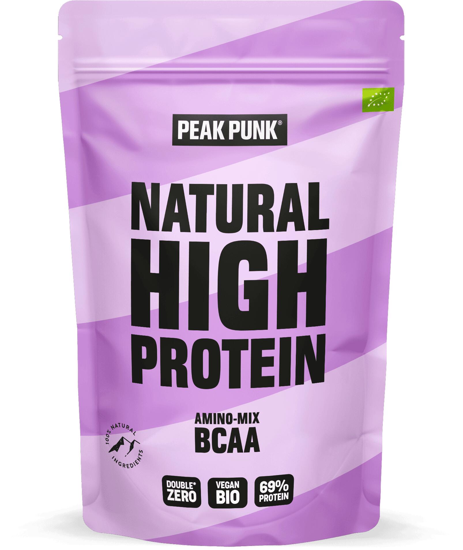 PEAK PUNK High Protein Shake con mix di aminoacidi BCAA, 250 g