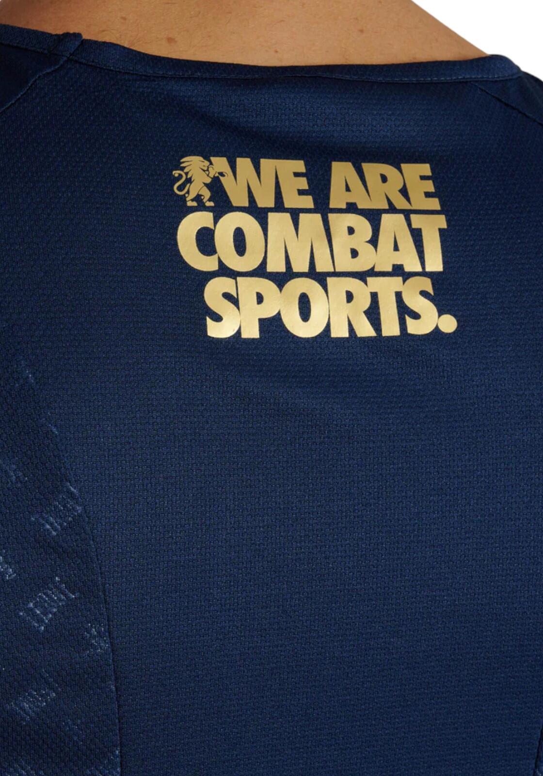 Camiseta sin mangas Leone1947 DNA azul M con logo dorado 3/3