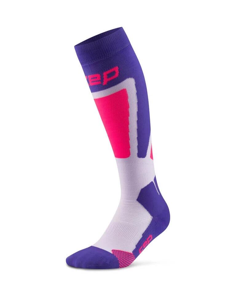 CEP Ski knielange Kompressionssocken, IV, Purple Pink 2/7