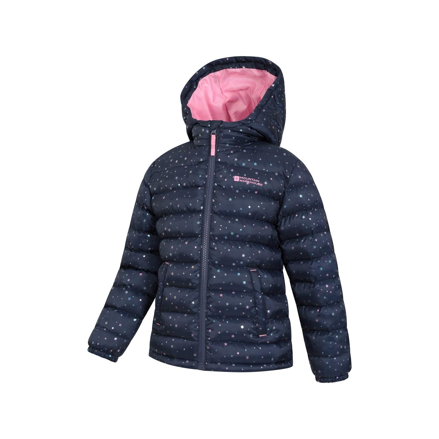 "Seasons" Steppjacke für Kinder Blau/Weiß 3/4